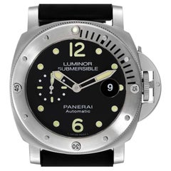 Panerai Luminor Submersible Steel Mens Watch PAM01024 Box Card