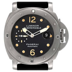 Panerai Luminor Submersible 44mm Titanium Mens Watch PAM00025