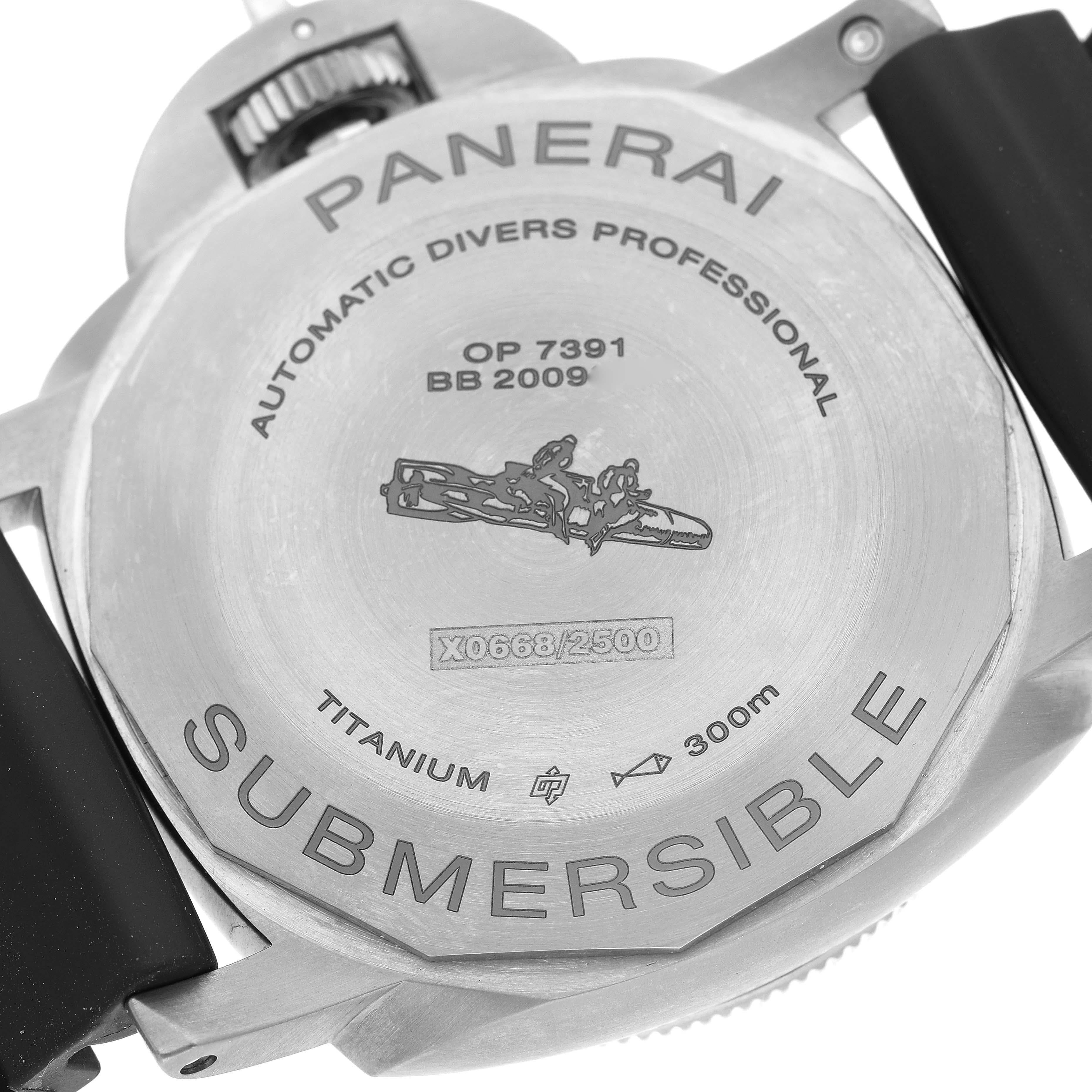 Panerai Luminor Submersible 47 3 Days Titanium Mens Watch PAM01305 Box Card 1