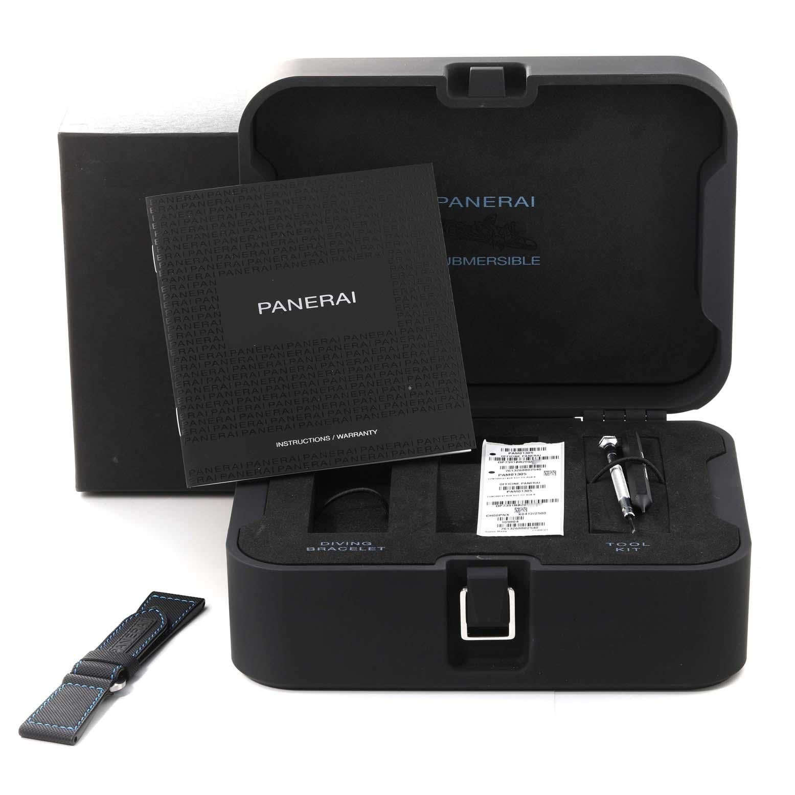 Panerai Luminor Submersible 47 3 Tage Titan Herrenuhr PAM01305 Box Papiere 8