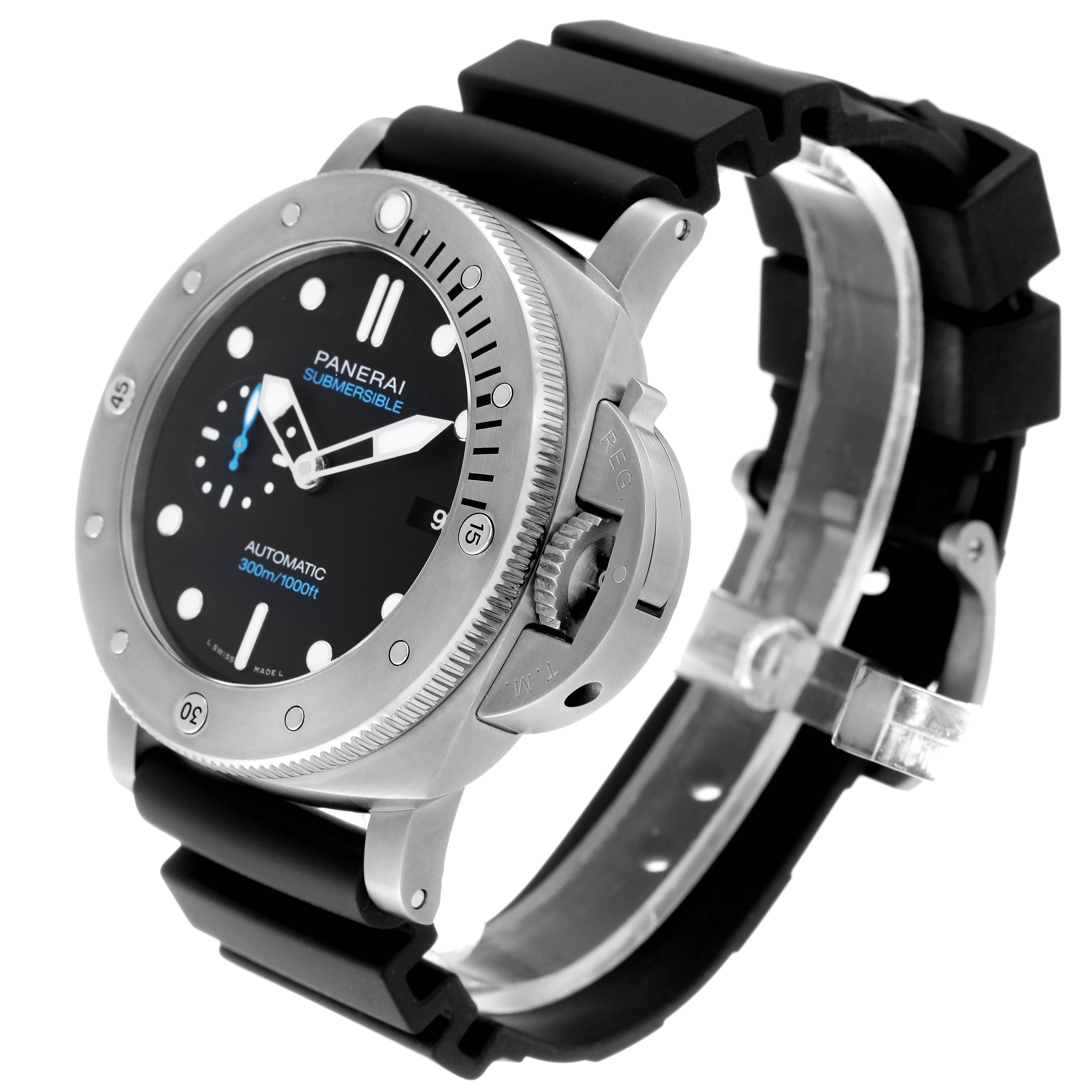 Panerai Luminor Submersible 47 3 Tage Titan Herrenuhr PAM01305 Box Papiere 1