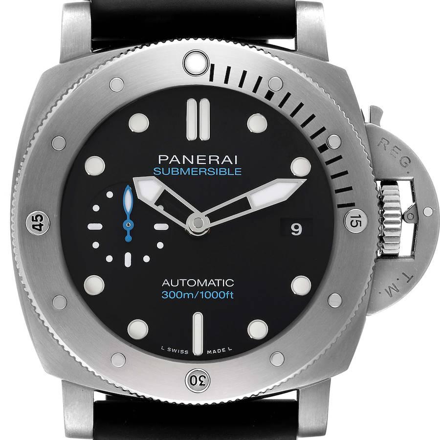 Panerai Luminor Submersible 47 3 Days Titanium Mens Watch PAM01305 Box Papers