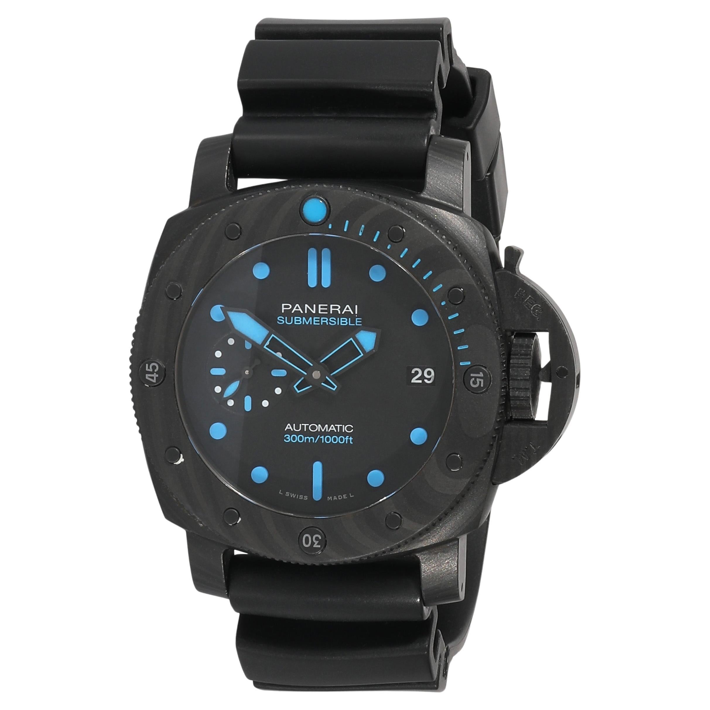 Panerai Luminor Submersible Carbontech PAM00960 Herrenuhr in  Kohlenstofffaser im Angebot