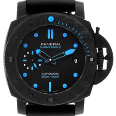 Panerai Luminor Submersible Carbotech Mens Watch PAM00960 Box Card