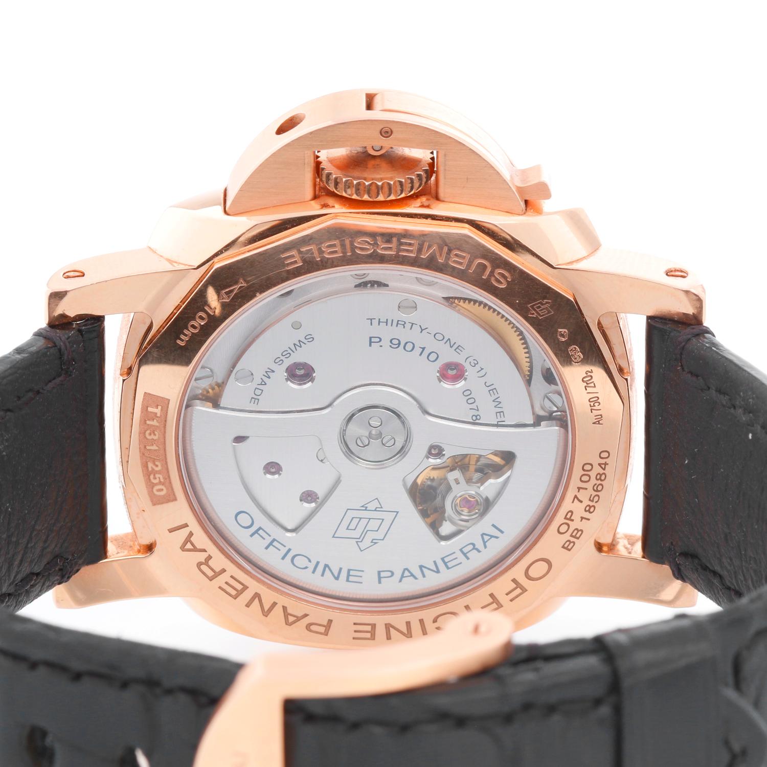 panerai rose gold submersible