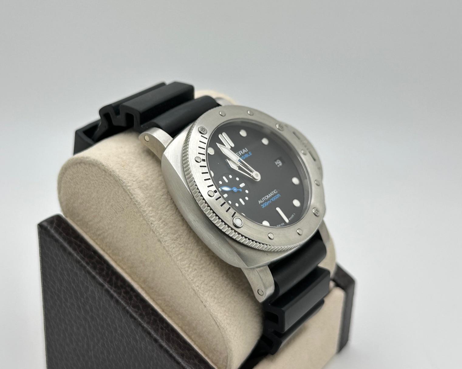 Uomo Panerai Luminor Submersible PAM00973 PAM 973 42mm Quadrante Nero Scatola Documenti in vendita