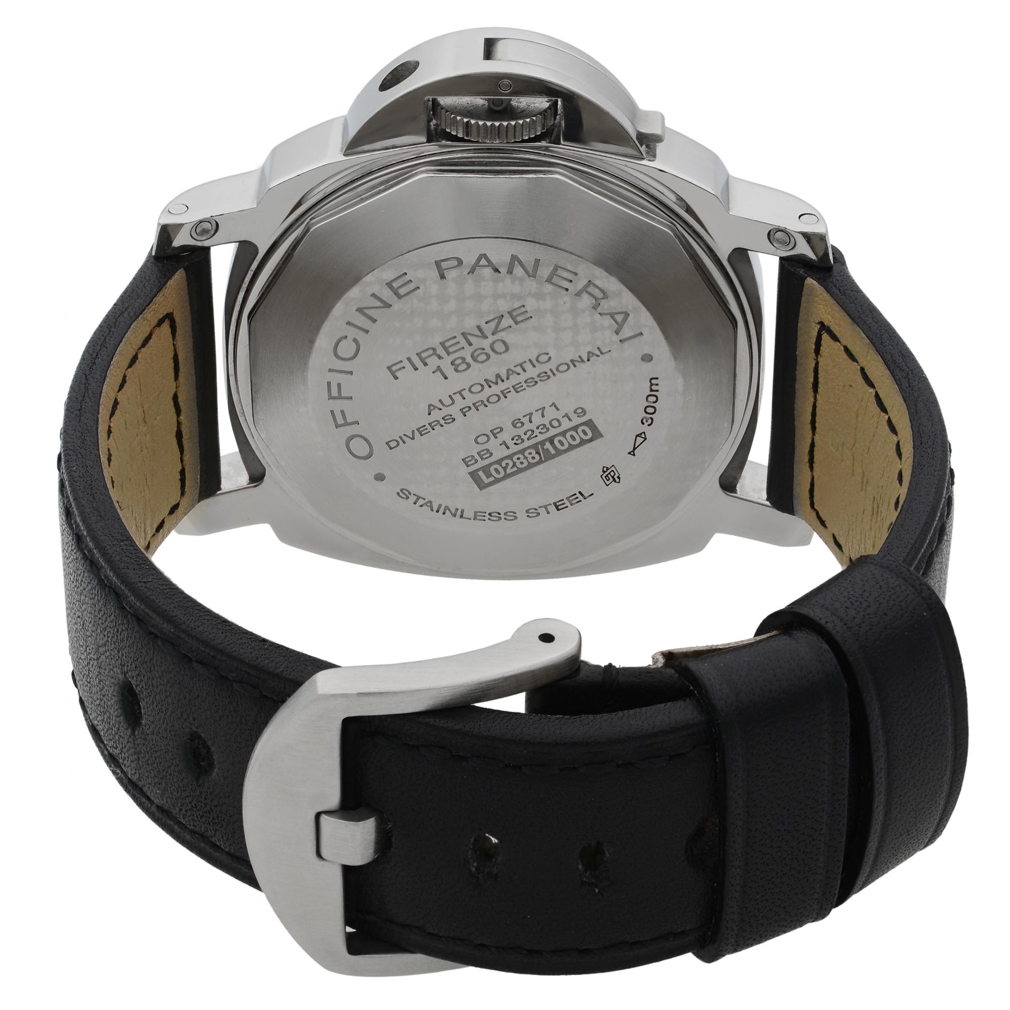 Panerai Luminor Submersible Steel Black Dial Automatic Men's Watch PAM00024 2