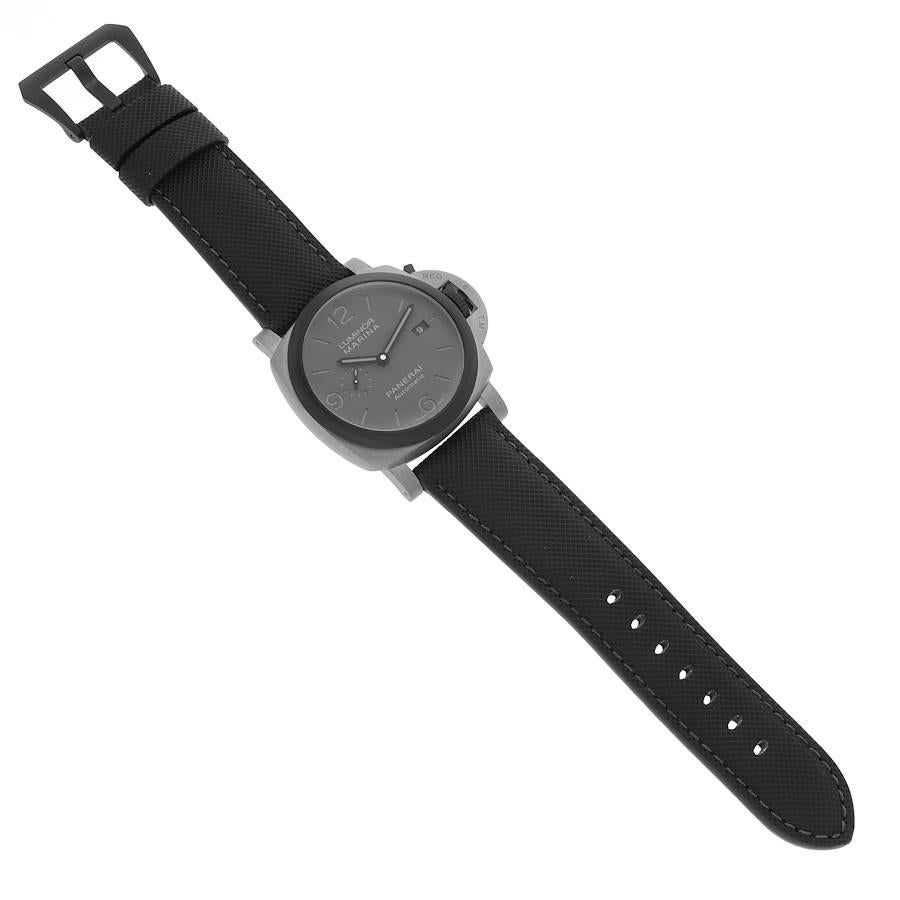Panerai Luminor TuttoGrigio: Titanuhr mit grauem Zifferblatt PAM01662, ungetragen 4