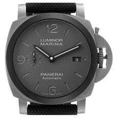 Panerai Luminor TuttoGrigio: Titanuhr mit grauem Zifferblatt PAM01662, ungetragen