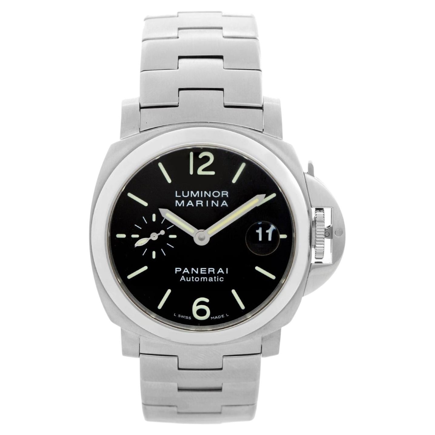 Panerai Luminor Marina Men's Stainless Steel Watch PAM 298 For Sale