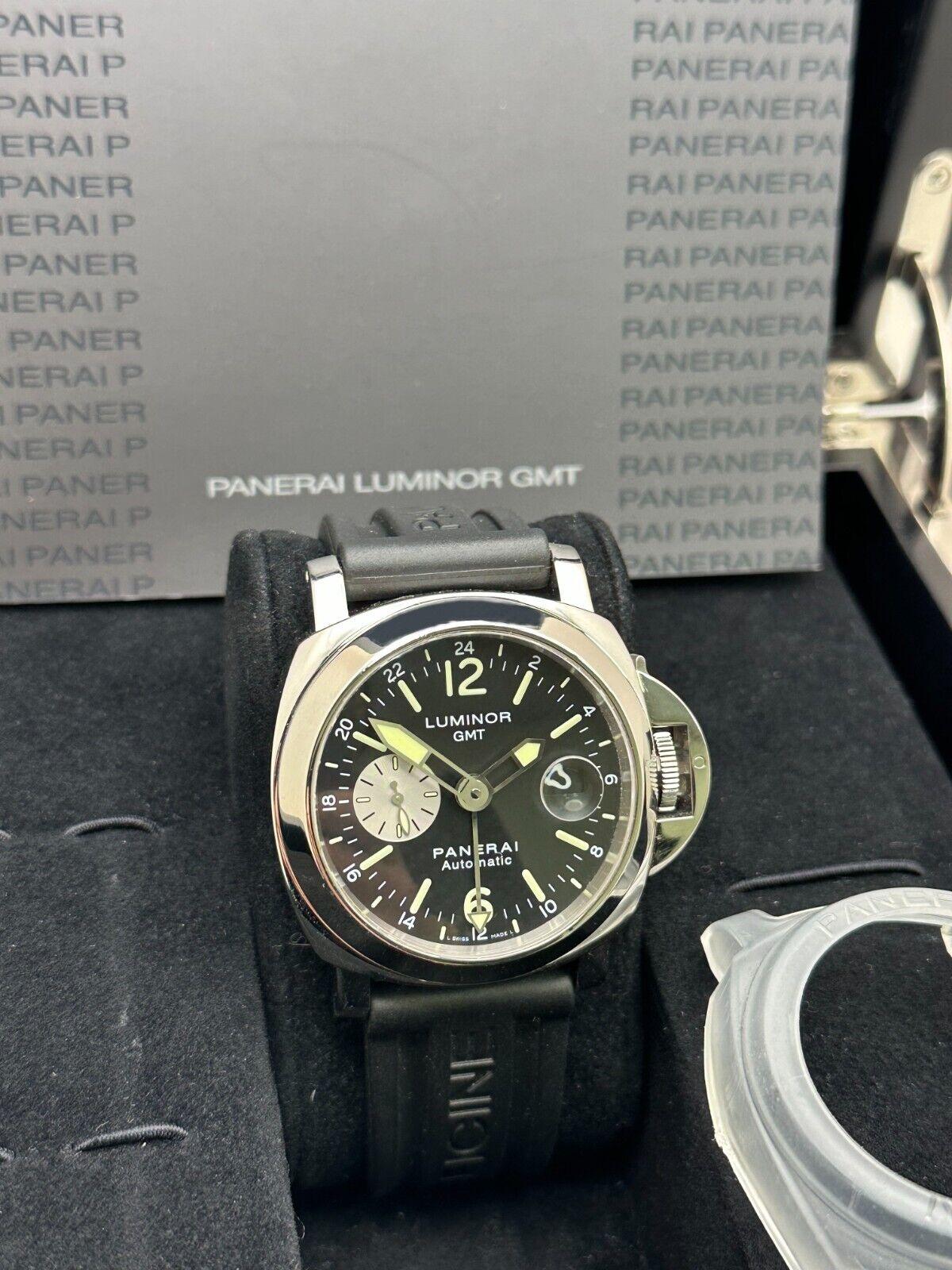 Panerai PAM00088 Pam 88 Luminor Schwarzes Zifferblatt Stahl 44mm Gummiriemenschachtel 2008 2