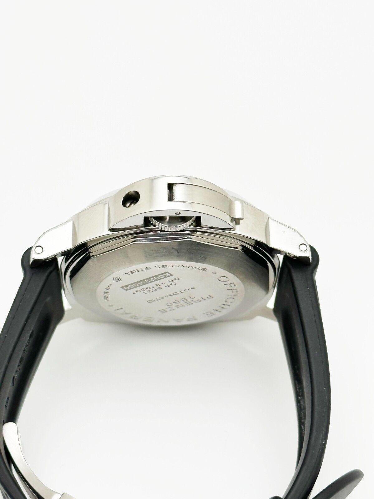 Panerai PAM00088 Pam 88 Luminor Schwarzes Zifferblatt Stahl 44mm Gummiriemenschachtel 2008 4