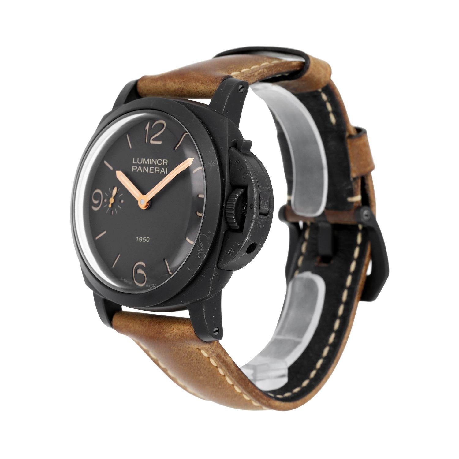 Panerai PAM00375 Luminor 1950 3DAYS Limited to 2000 Brown/Black For Sale 1