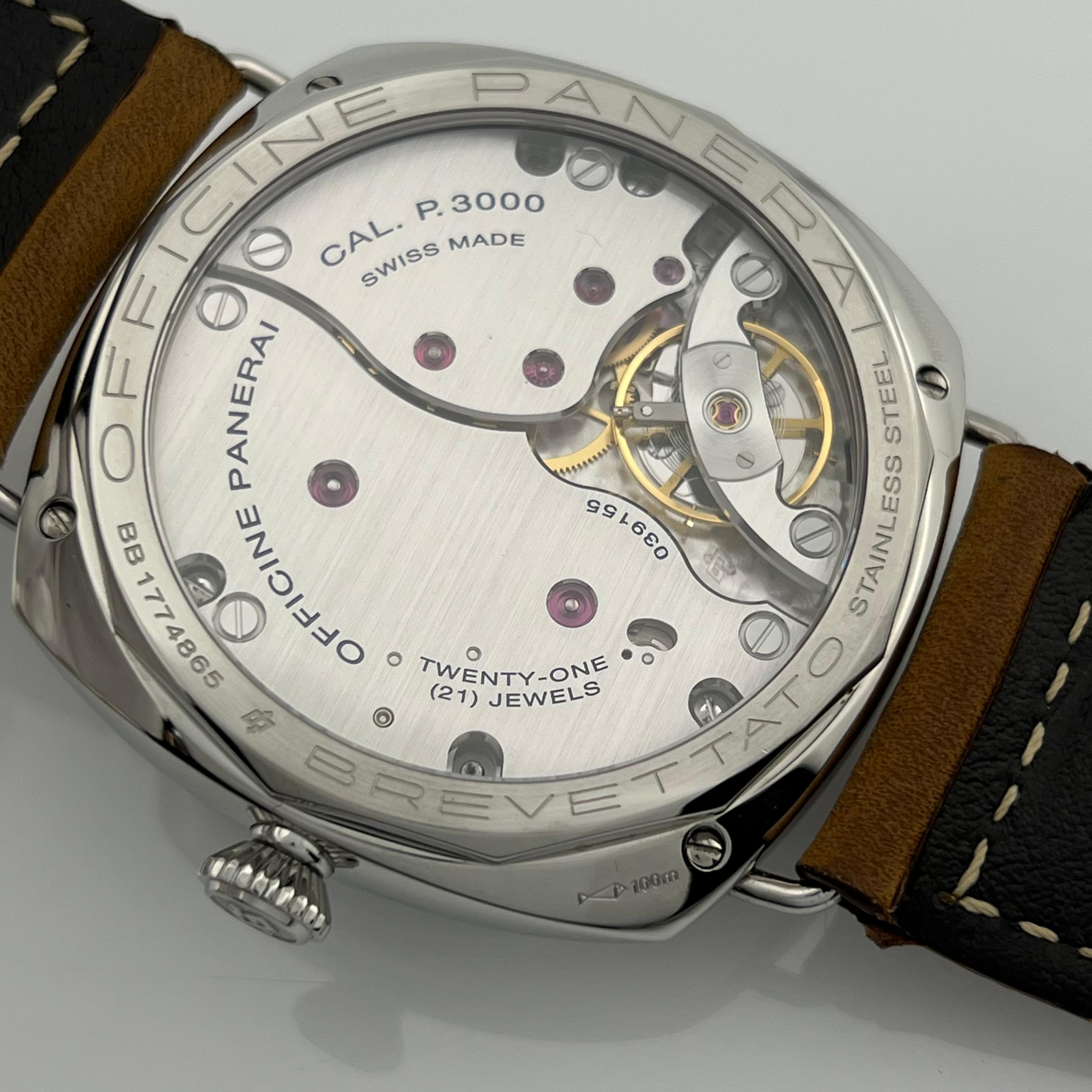Panerai PAM00425 Radiomir 3 Días S.L.C. Acero inoxidable Correa de piel 47mm en venta 4