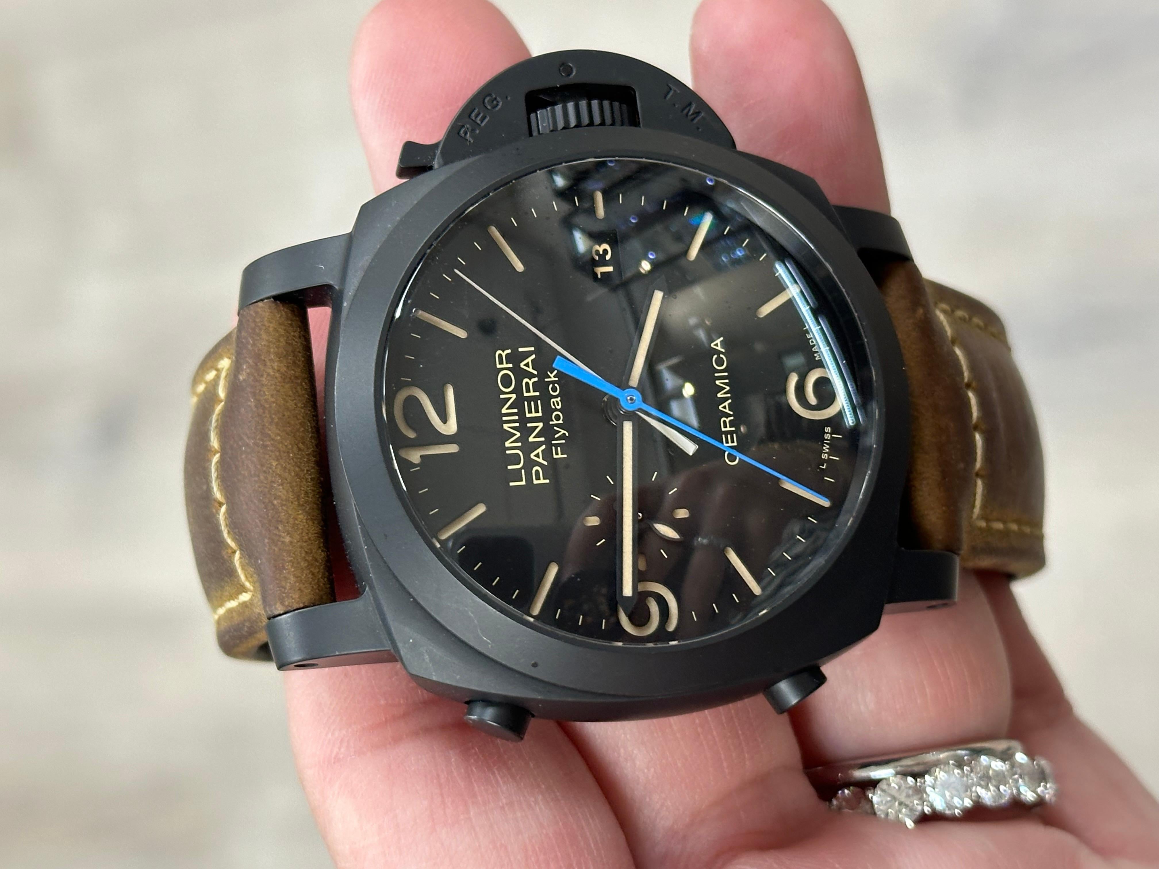 Panerai PAM00580 PAM 580 Luminor 1950 3 Days Chrono Flyback 44mm Box Paper For Sale 1