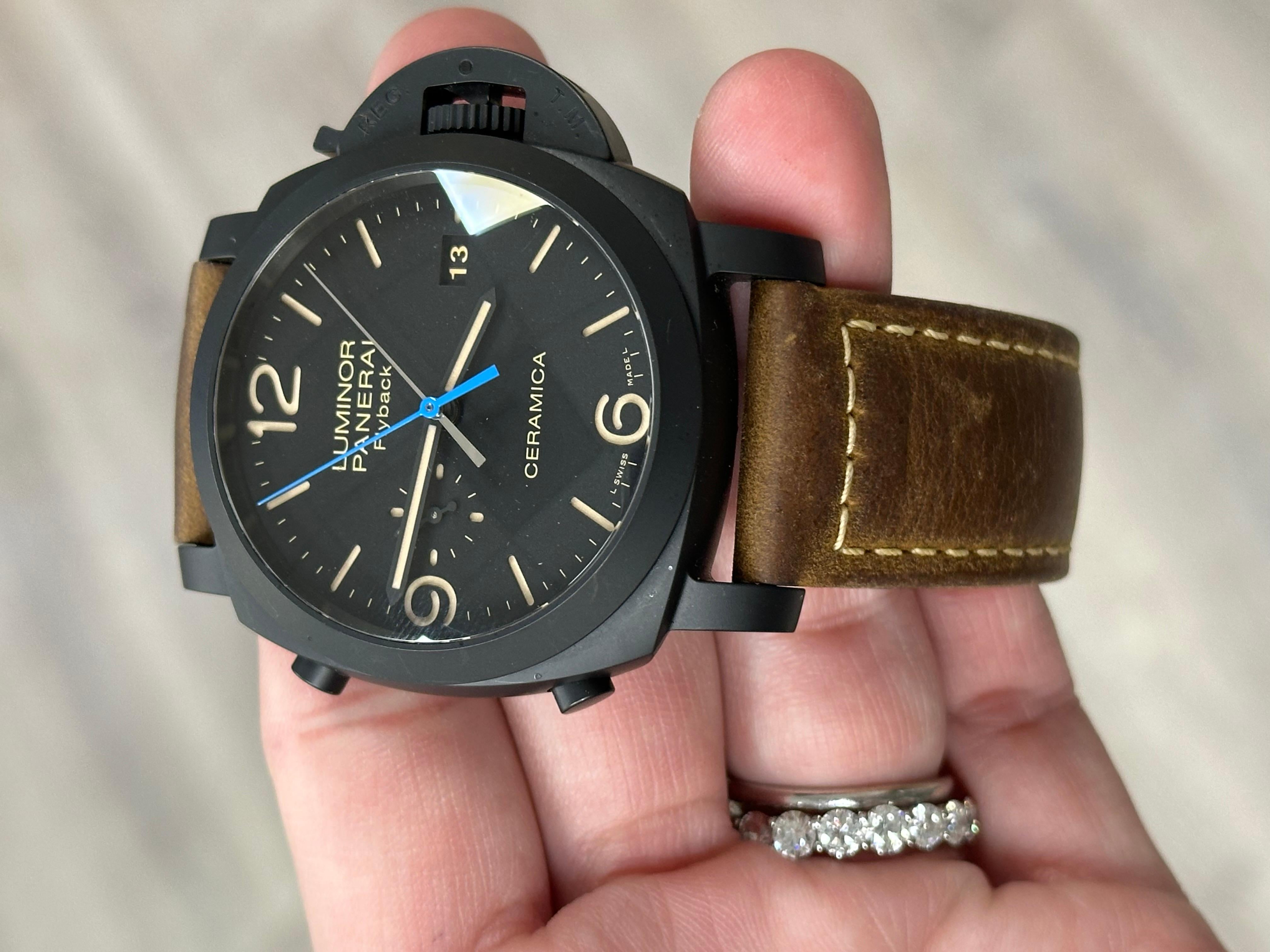 Panerai PAM00580 PAM 580 Luminor 1950 3 Days Chrono Flyback 44mm Box Paper For Sale 2