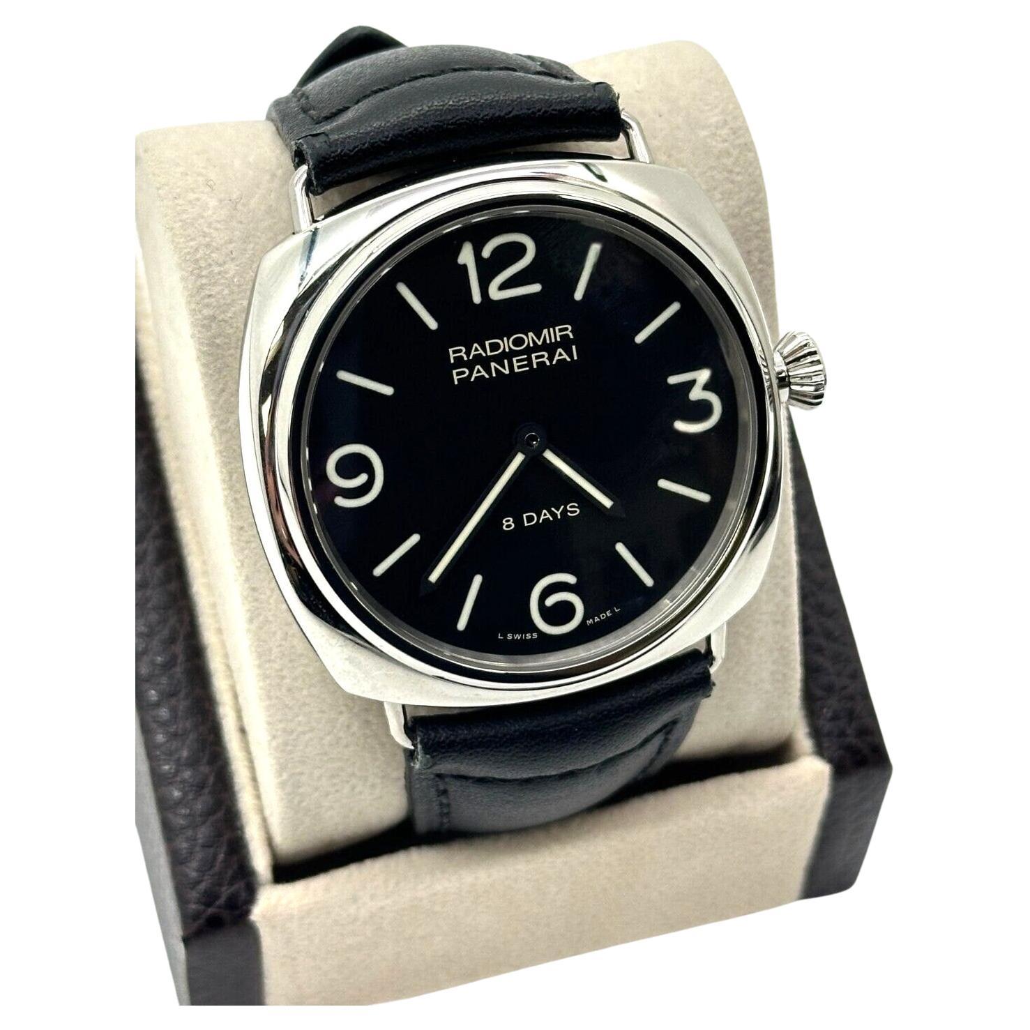 Panerai PAM00610 PAM610 Radiomir 8 Days Stainless Steel Leather Strap 45mm