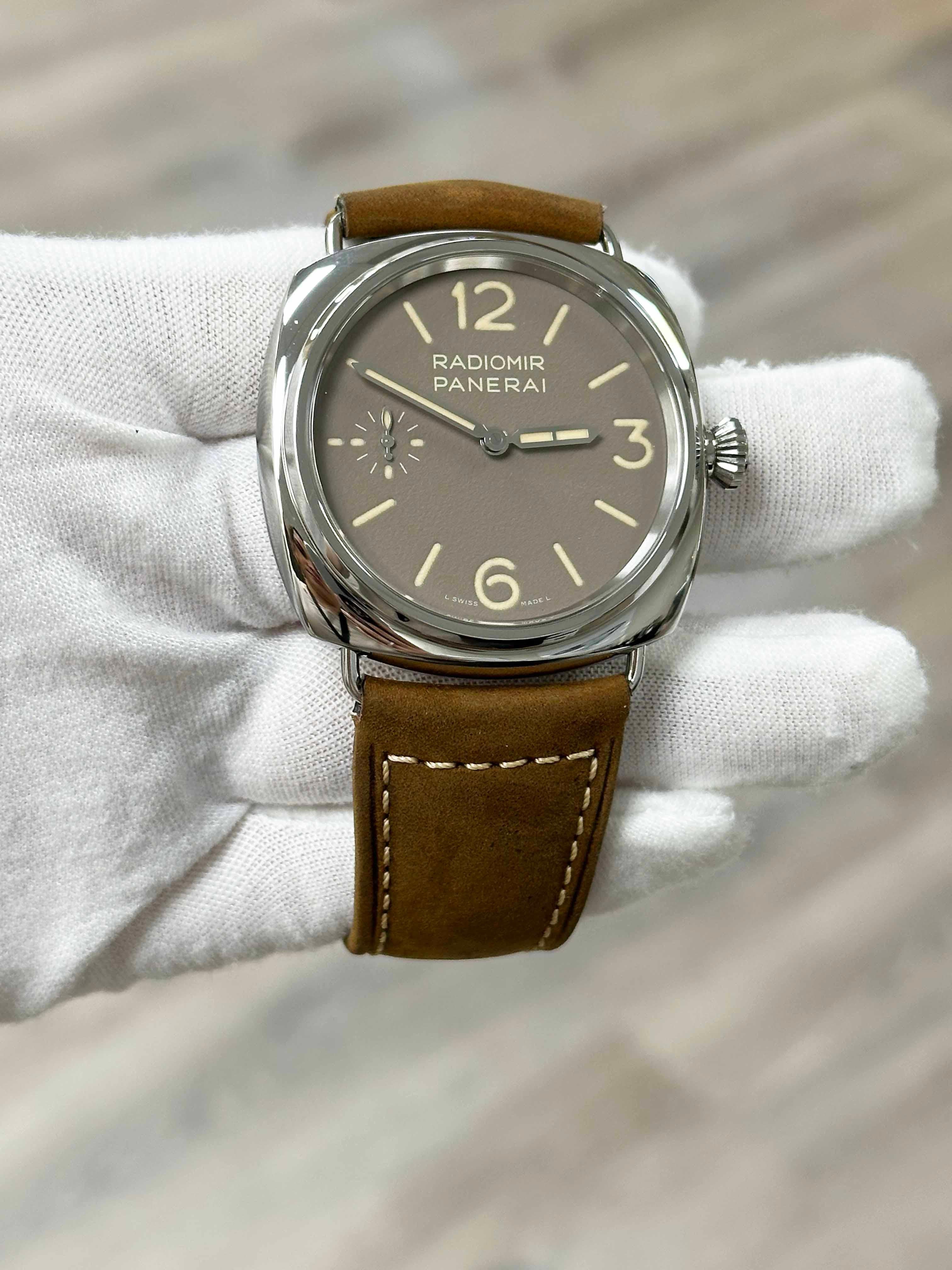 Panerai PAM01385 PAM 1385 45mm Luminor Officine Quadrante Marrone Scatola 2023 in vendita 6