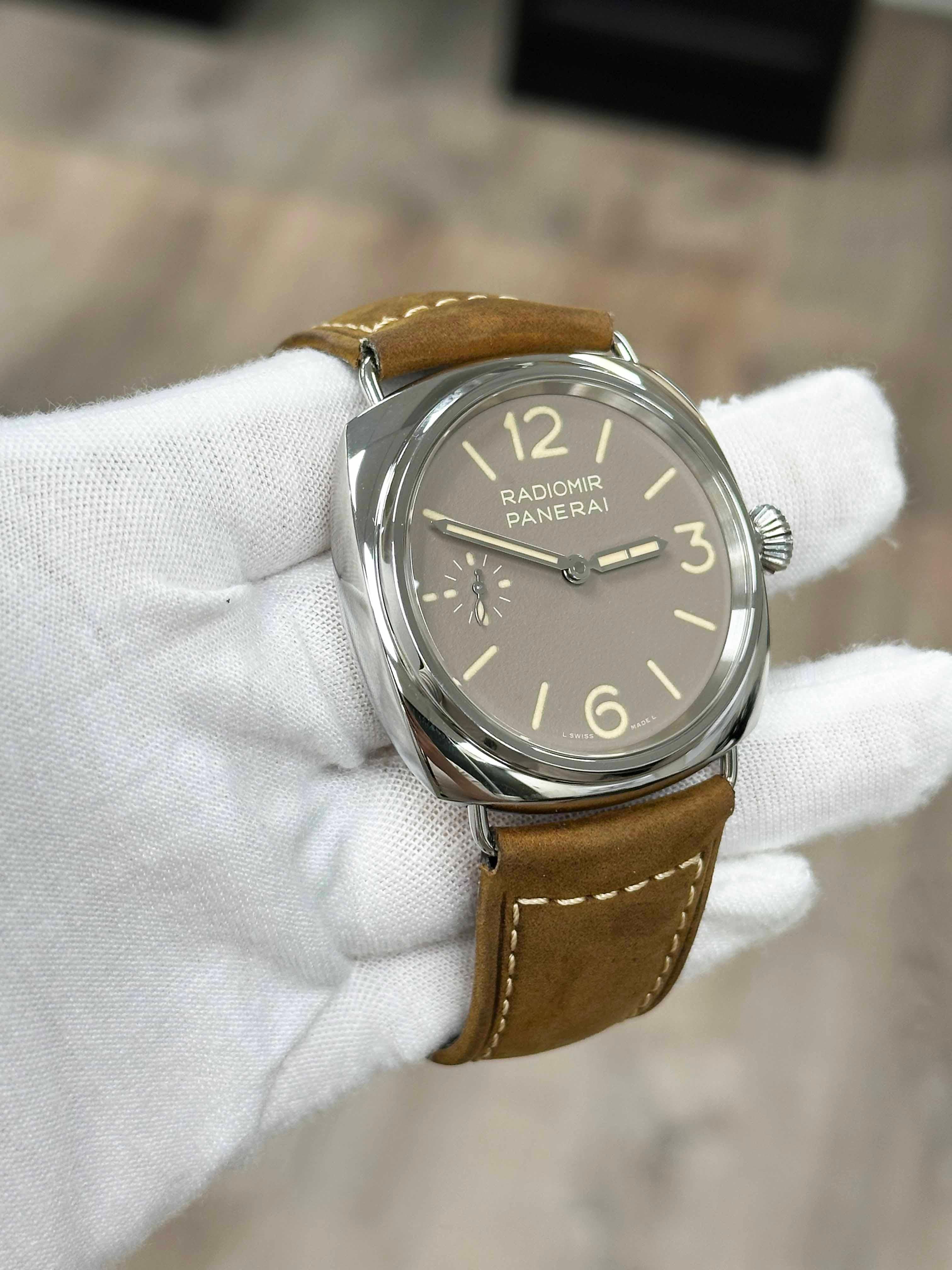 Panerai PAM01385 PAM 1385 45mm Luminor Officine Quadrante Marrone Scatola 2023 in vendita 4