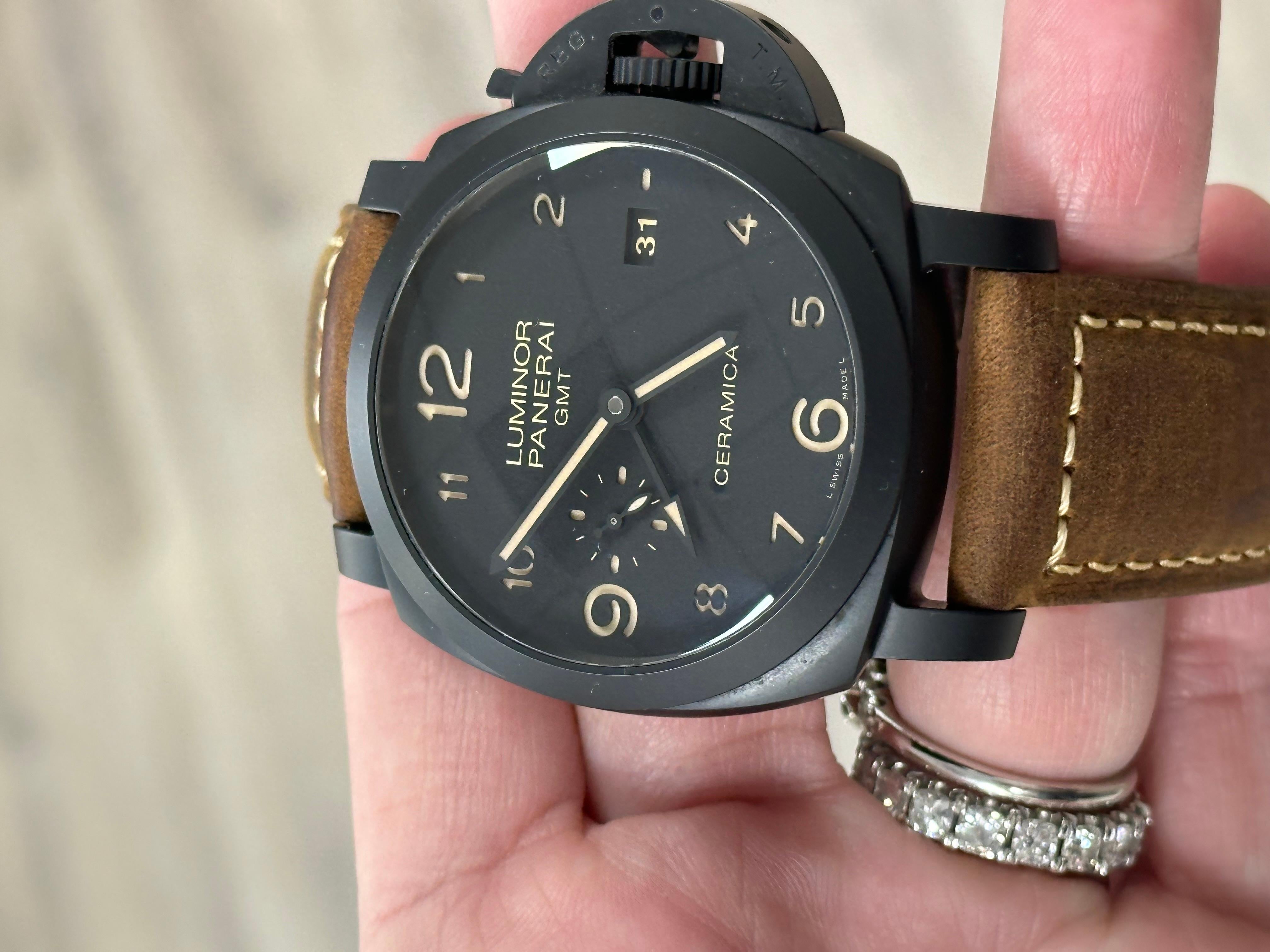 Panerai PAM441 PAM00441 Luminor 1950 3 Days GMT Ceramica Black Box Booklet 4