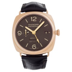 Panerai Radiomir 18k Rose Gold Braunes Zifferblatt, Ref. PAM395 Handuhr