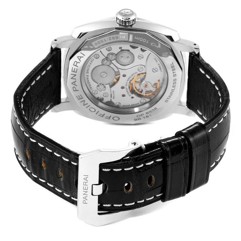 panerai men's radiomir 1940 3 day black dial strap watch