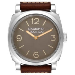 Panerai Radiomir 1940 Brown Dial Steel Mens Watch PAM00662 Unworn