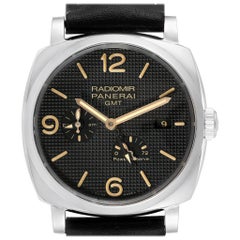 Used Panerai Radiomir 1940 GMT Power Reserve Men's Watch PAM00628 Box Papers