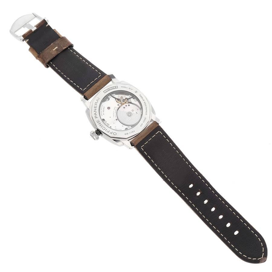 Panerai Radiomir 1940 GMT Riserva di Carica Orologio da Uomo in Acciaio PAM00658 Scatola Documenti in vendita 4