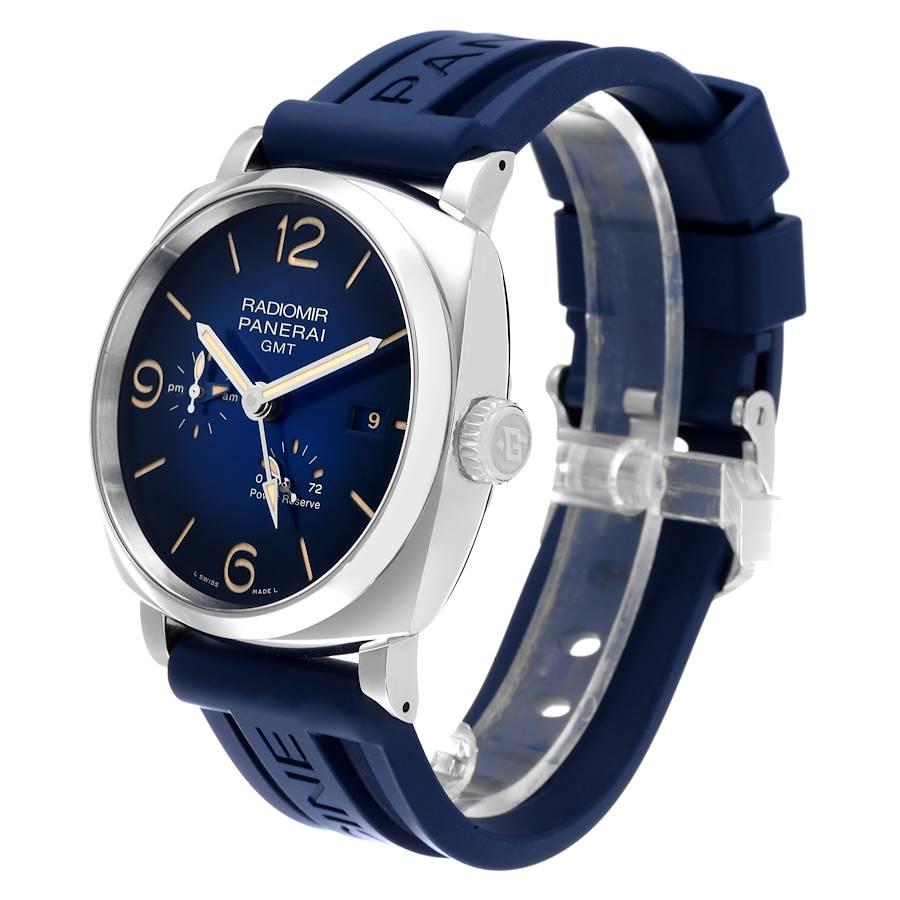 Panerai Radiomir 1940 GMT Power Reserve Stahl Herrenuhr PAM00946 Box Papiere 1