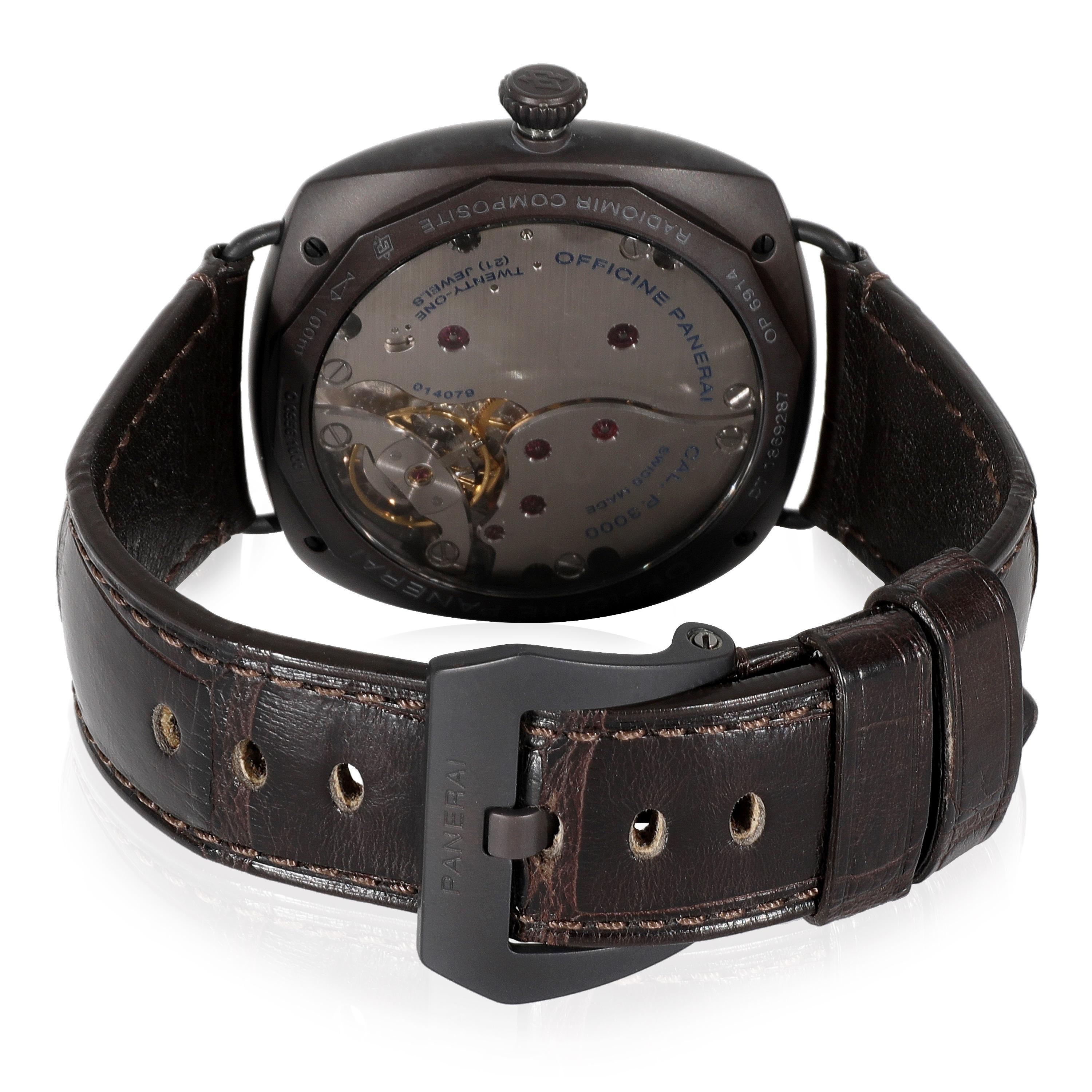 Panerai Radiomir 3 Tag PAM00504 Herrenuhr in Composite

SKU: 129962

PRIMÄRE DETAILS
Marke: Panerai
Modell: Radiomir 3 Tag
Herkunftsland: Schweiz
Uhrwerk Typ: Mechanisch: Handaufzug
Herstellungsjahr: 2012
Herstellungsjahr: 2010-2019
Zustand: In