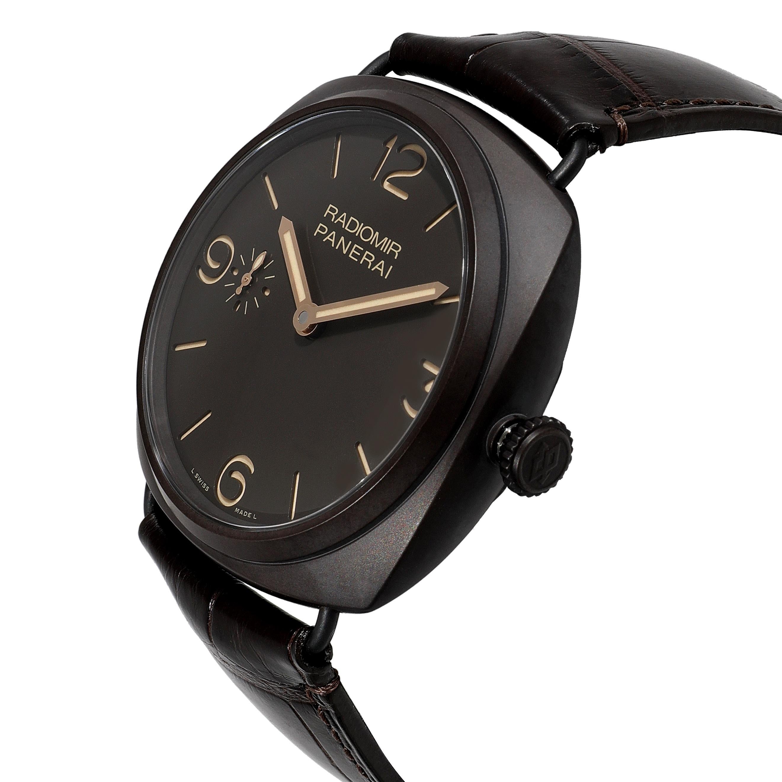 Panerai Radiomir 3 Tag PAM00504 Herrenuhr in Composite im Zustand „Hervorragend“ im Angebot in New York, NY