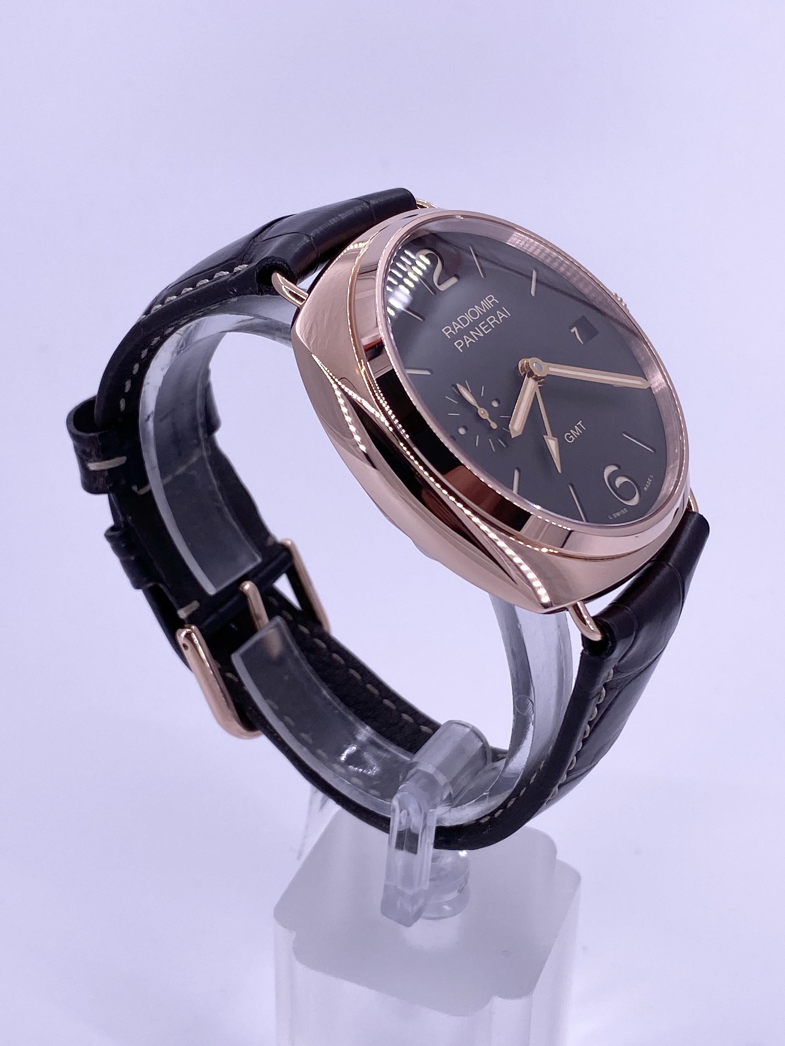 Contemporary Panerai Radiomir 3 Days GMT MINT Full set PAM 421 For Sale