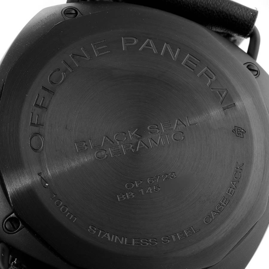 Panerai Radiomir Black Seal Ceramic Mens Watch PAM00292 Unworn In Excellent Condition For Sale In Atlanta, GA