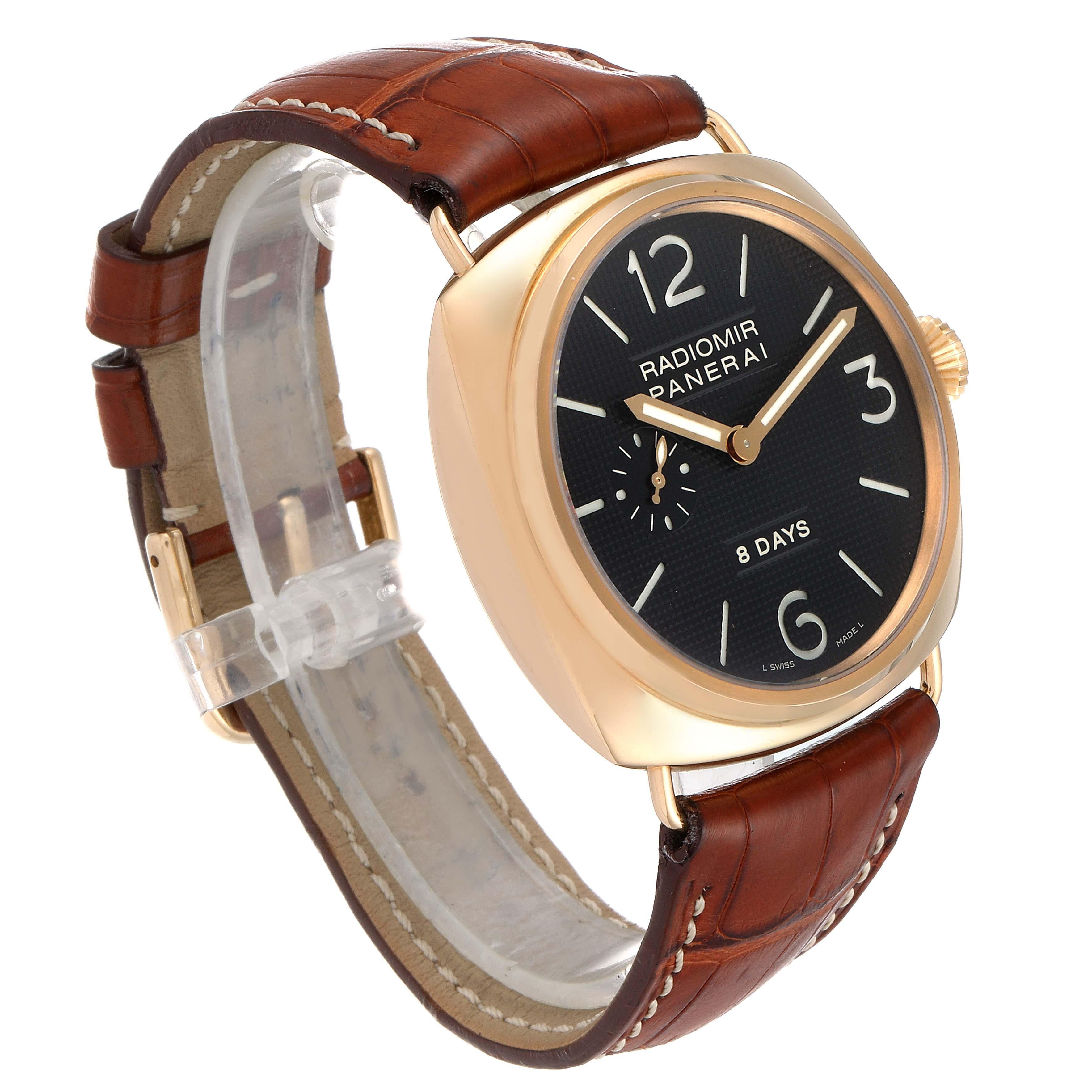 panerai 8 days rose gold