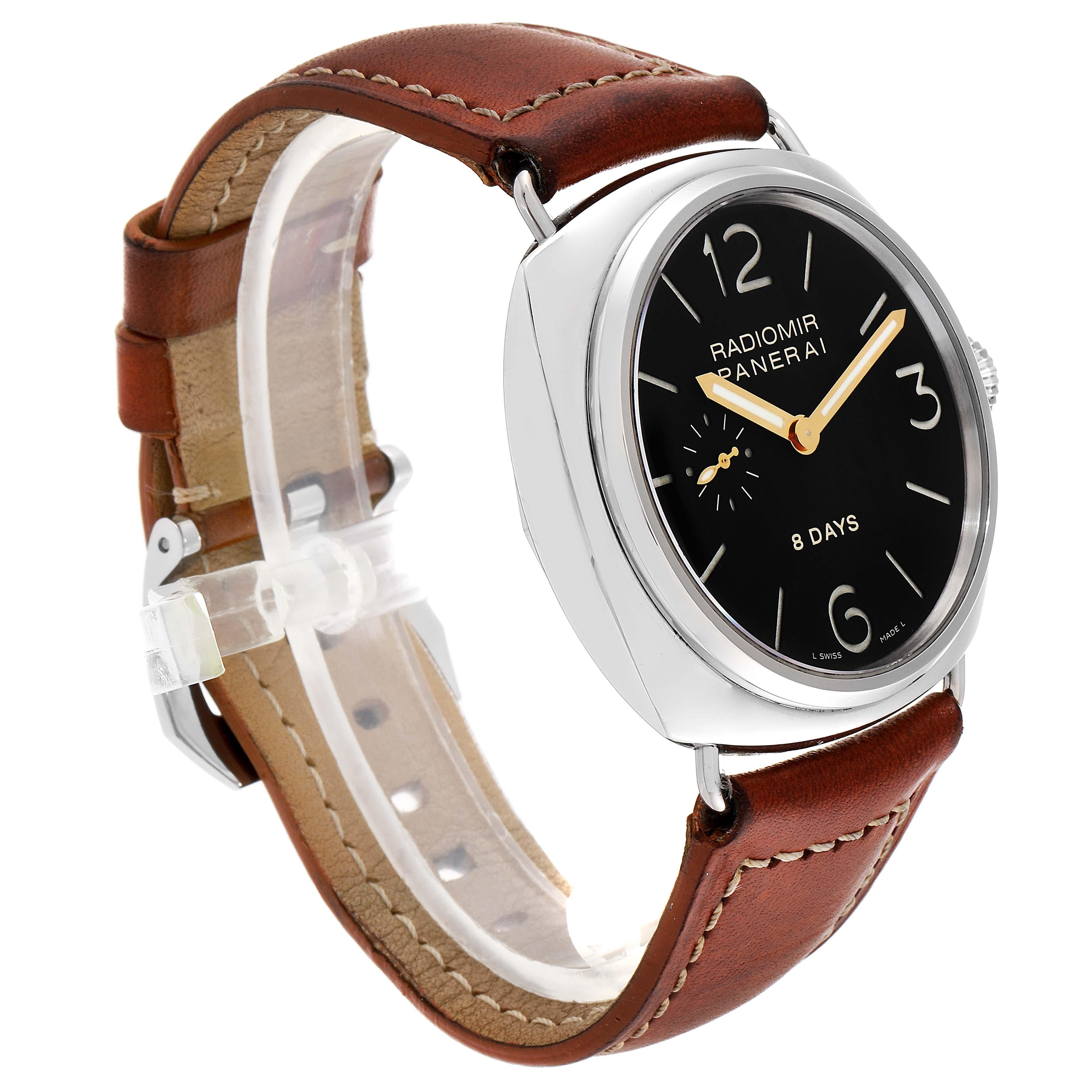 Panerai Radiomir 8 Tage Stahl-Herrenuhr PAM190 PAM00190 im Zustand „Hervorragend“ im Angebot in Atlanta, GA