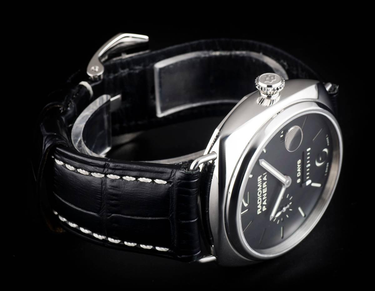 Panerai Stainless Steel Radiomir 8 Days Manual Wind Wristwatch Ref PAM00268  1