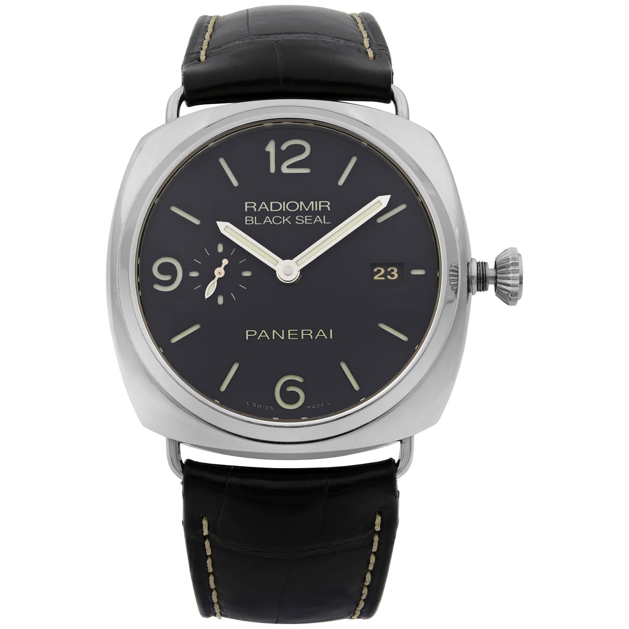 Panerai Radiomir Black Seal 3 Days Steel Black Dial Automatic Men Watch PAM00388