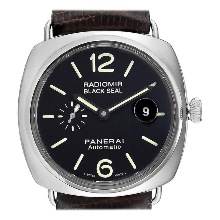 Panerai Radiomir Black Seal Automatic Steel Men's Watch PAM00287 Box Papers  For Sale at 1stDibs