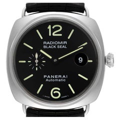 Panerai Radiomir Black Seal Automatic Steel Mens Watch PAM00287 Box Papers