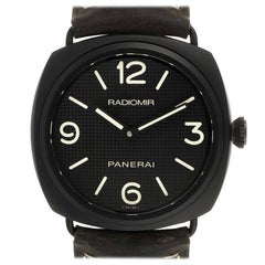 Montre pour homme Panerai Radiomir en céramique à sceau noir PAM00643 avec boîte et papiers d'origine