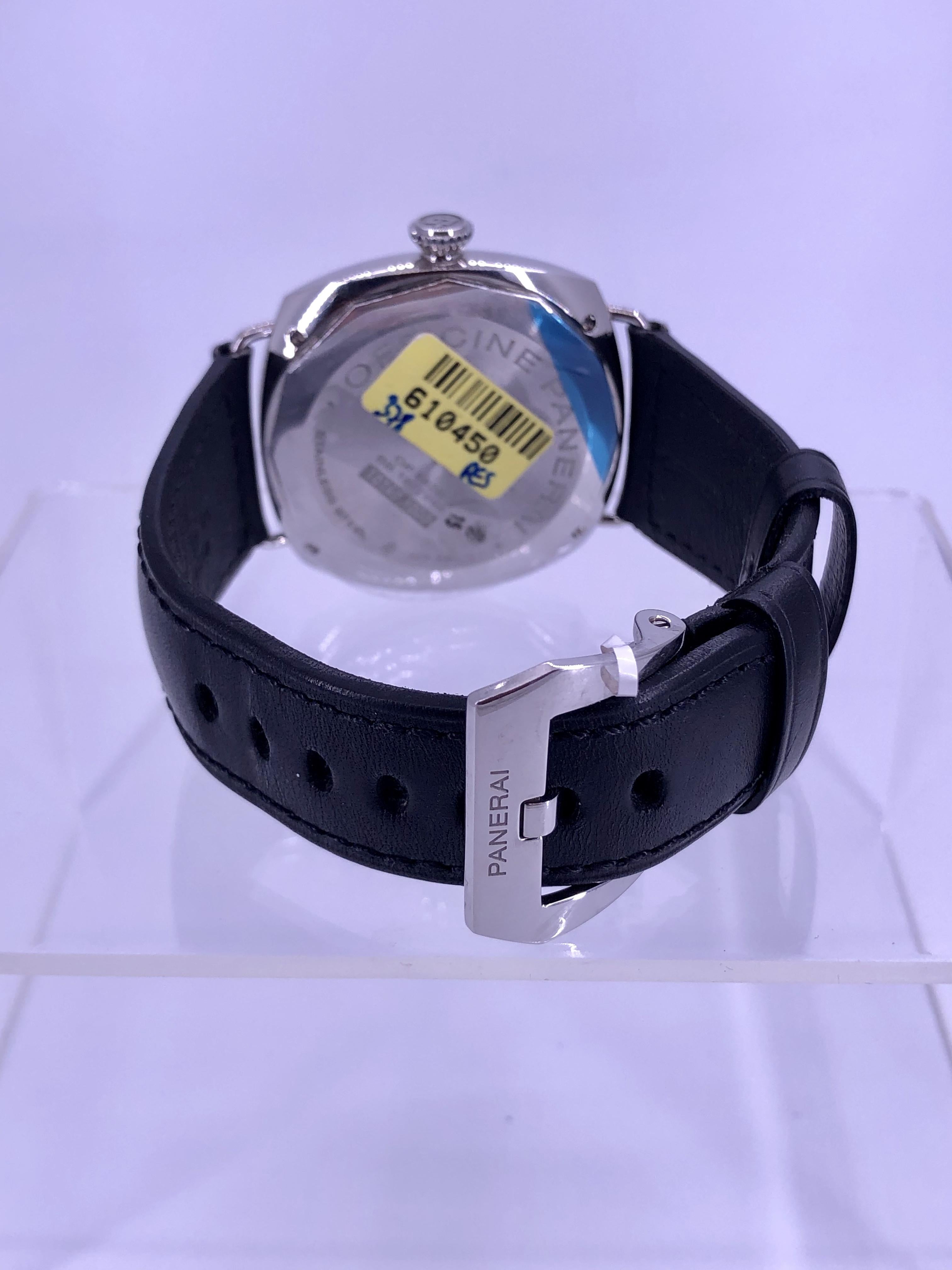 Men's Panerai Radiomir Black Seal Logo Stainless Steel PAM380 For Sale