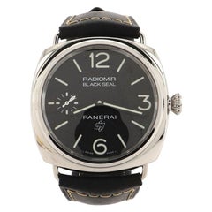 Panerai Radiomir Black Seal Manual Watch Stainless Steel and Leather 45