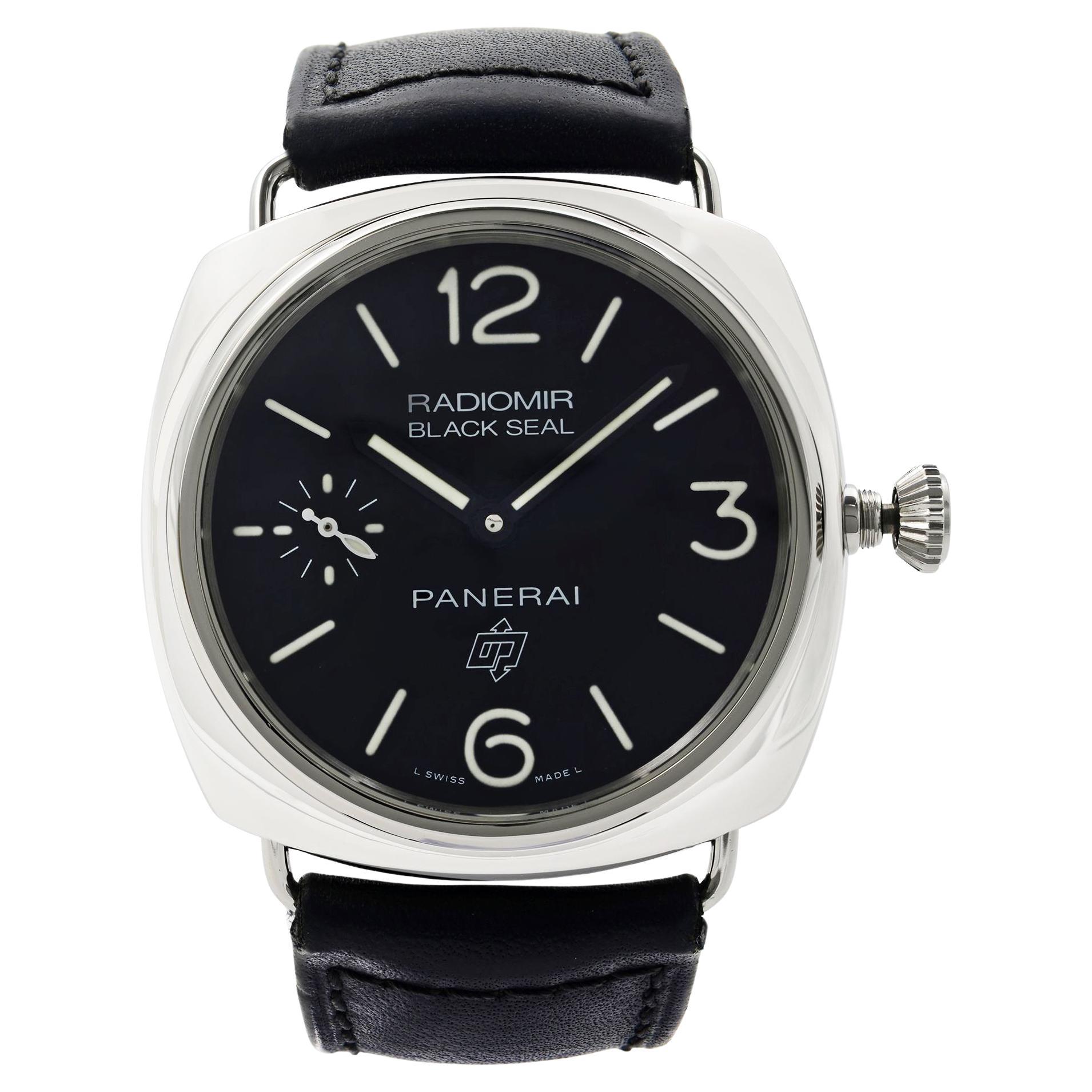 Panerai Radiomir Black Seal Steel Black Dial Hand Wind Men’s Watch