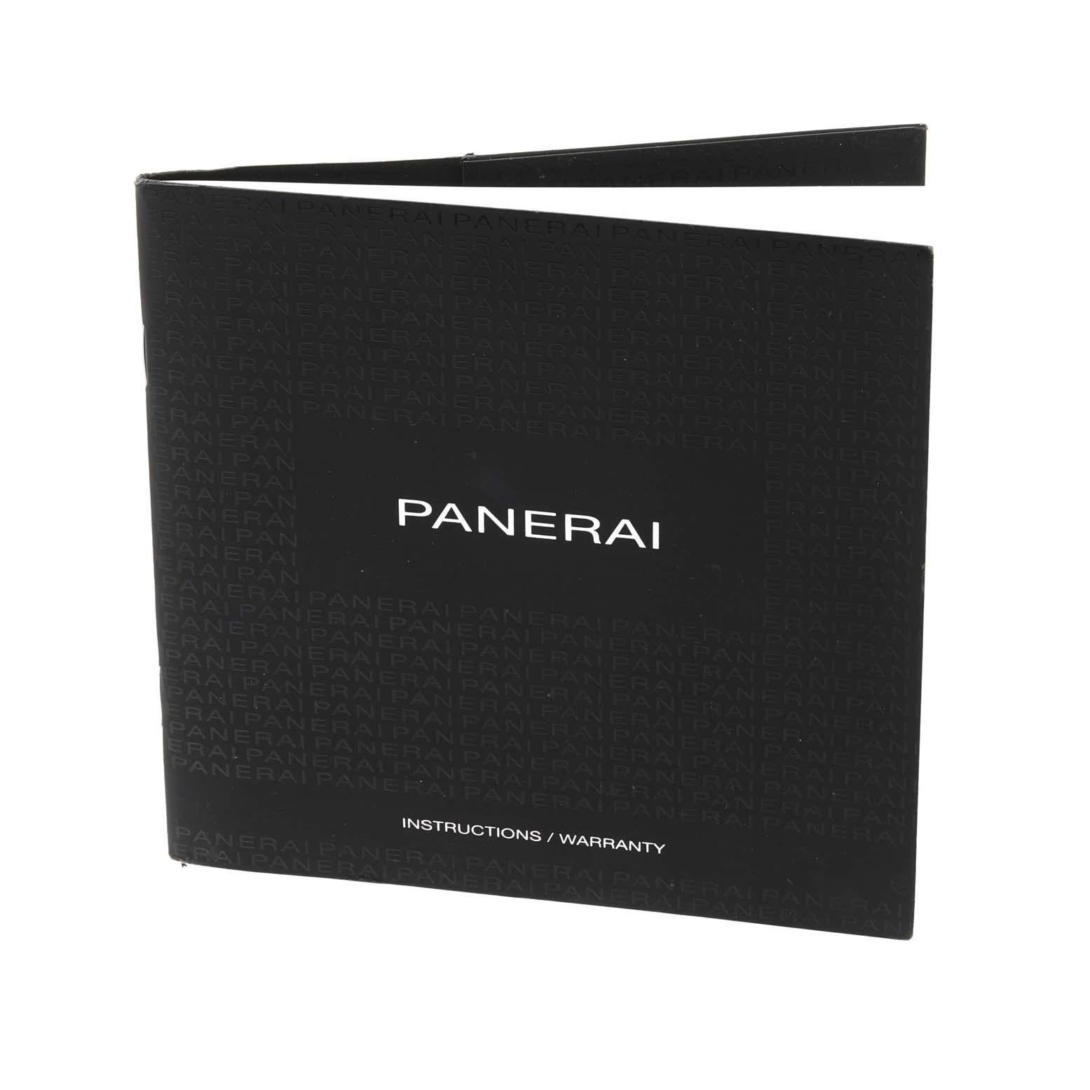 Panerai Radiomir Blaue Titan-Herrenuhr mit Zifferblatt PAM01078 Papiere im Angebot 8