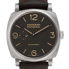 Panerai Radiomir Brown Dial 3 Days Titanium Watch PAM00619 Box Papers