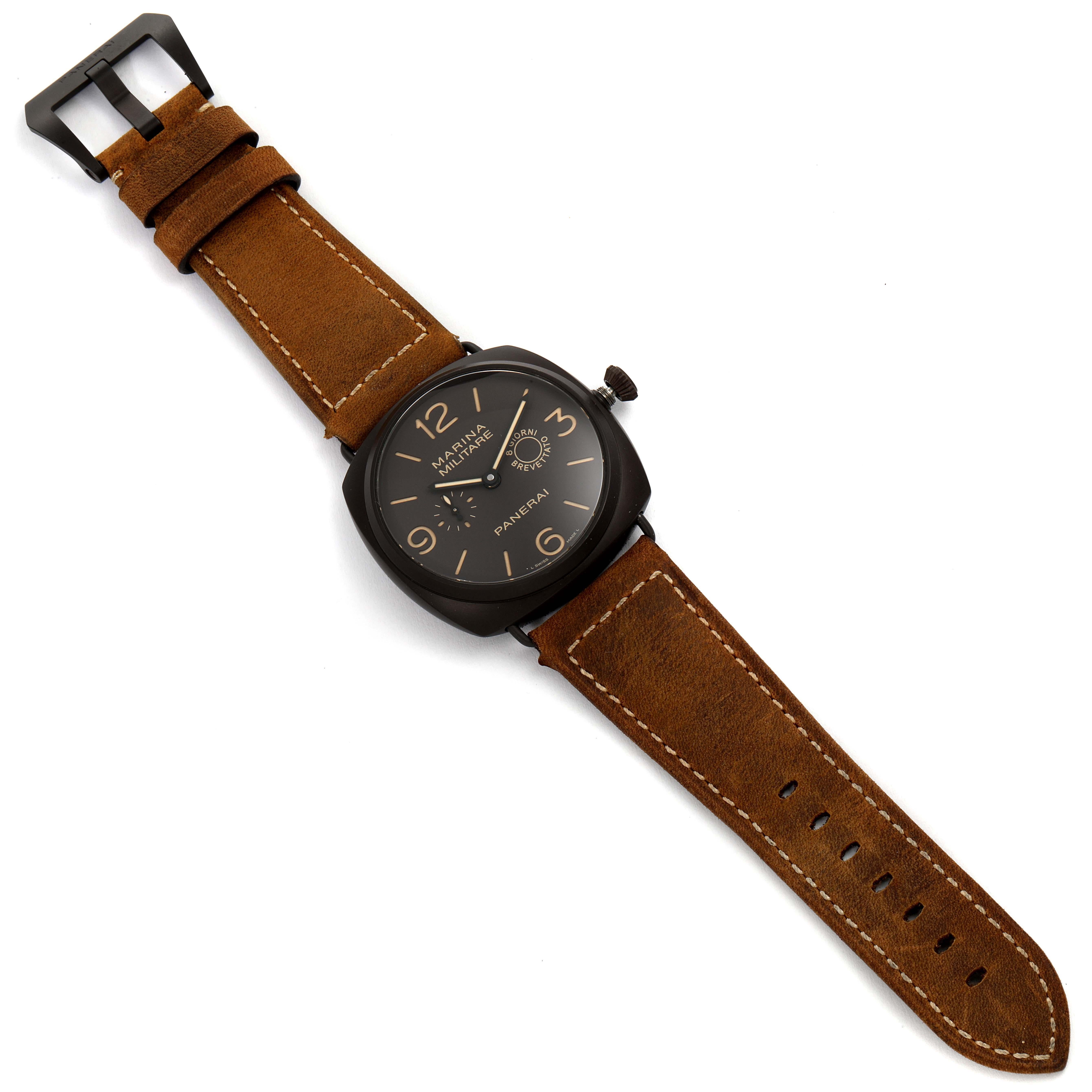 Panerai Radiomir Composite Marina Brown Dial Mens Watch PAM00339 Box Papers For Sale 2