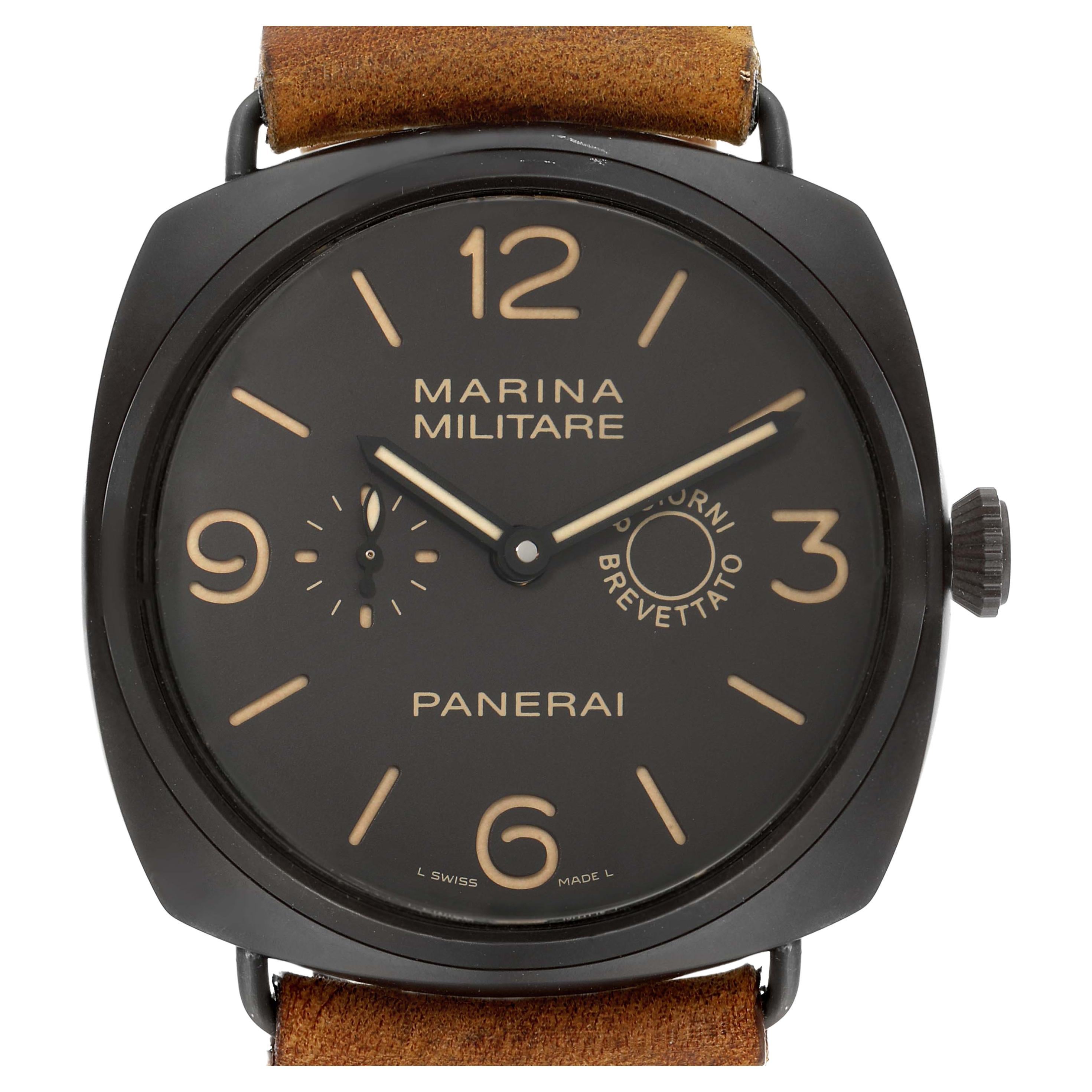 Panerai Radiomir Composite Marina Brown Dial Mens Watch PAM00339 Box Papers