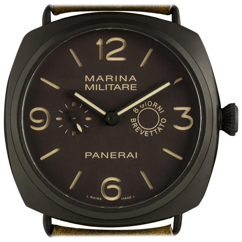 Panerai Radiomir Composite Marina Militare 8 Giorni Manual Wind Wristwatch