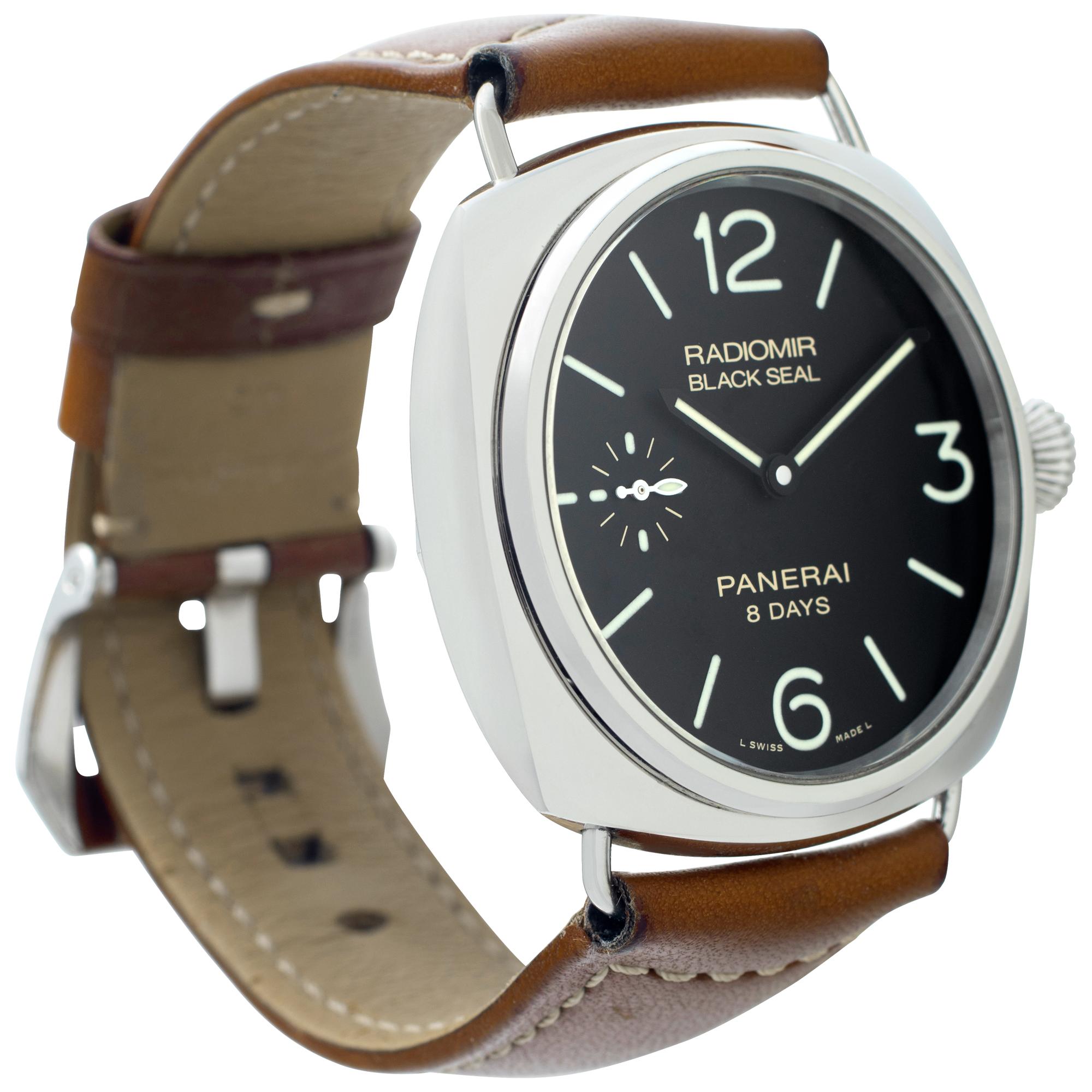 Panerai Radiomir Firenze Edelstahl-Armbanduhr Ref PAM00609 im Zustand „Hervorragend“ in Surfside, FL